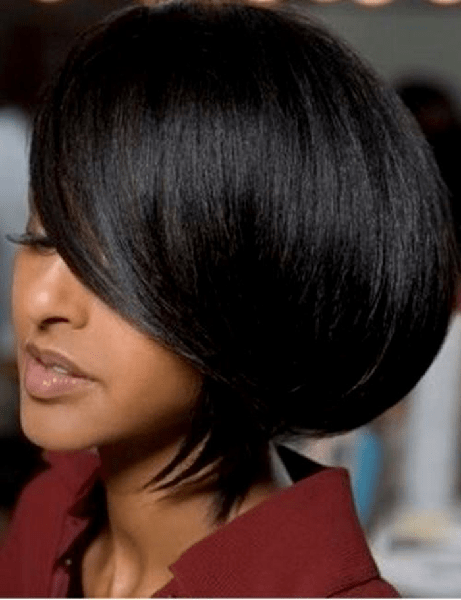 Sew in bob cut with curls 2