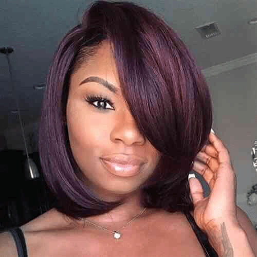 Sew in bob cut with curls 4
