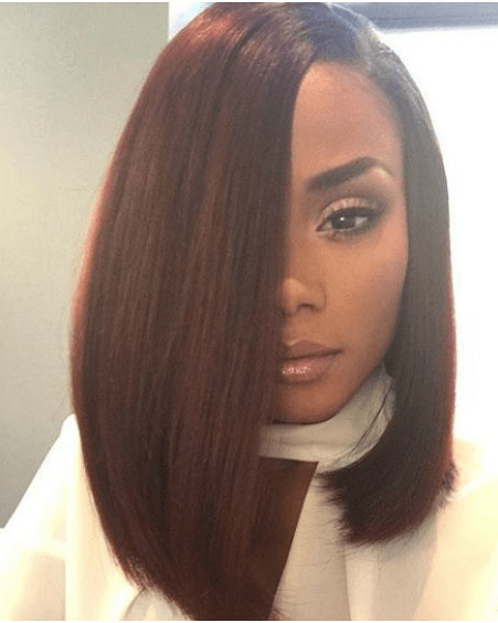 Sew in bob cut with curls 5