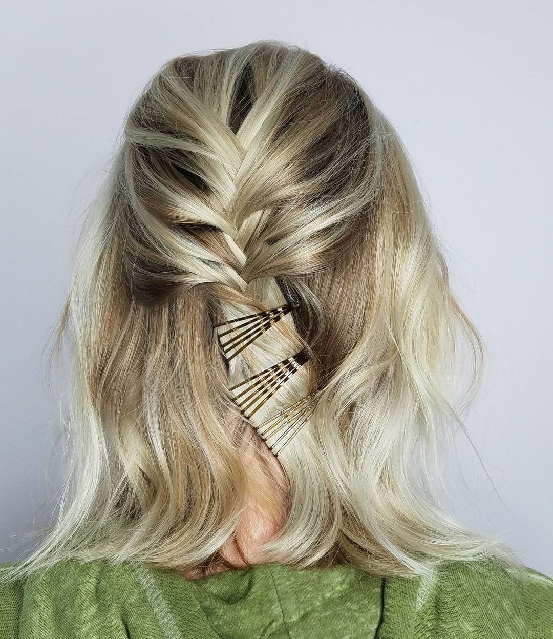 Simple Braided Short Hair