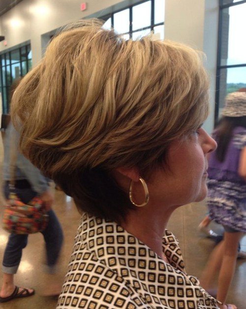 Tapered Blonde Bob Haircut