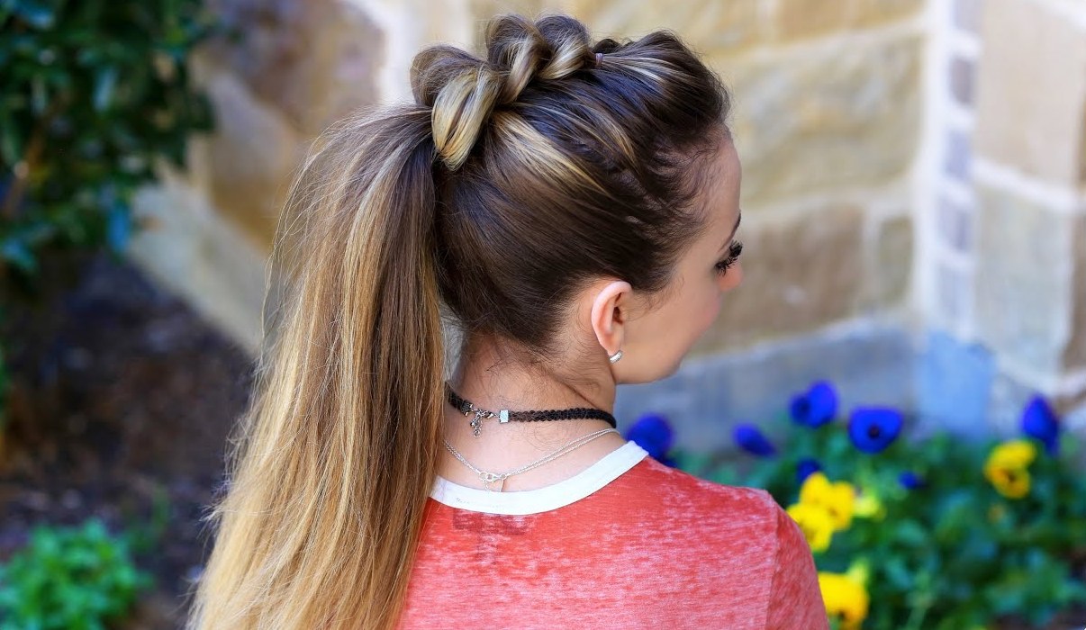 Tied Dutch Ponytail