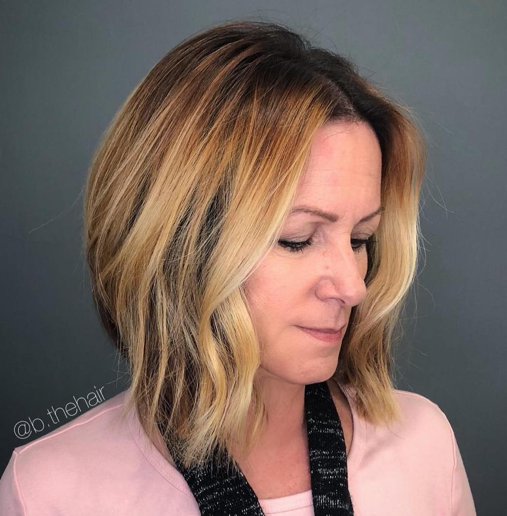 Blonde Balayage Lob