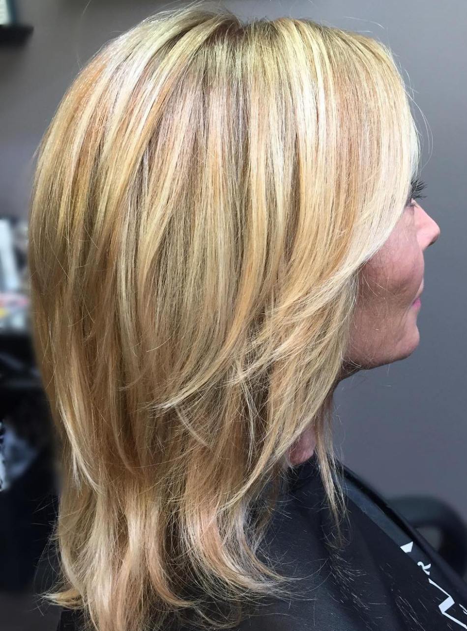 Blonde Layered Cut