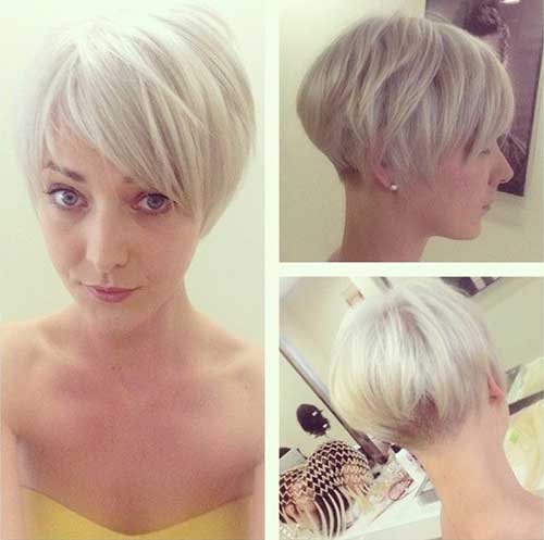 Cute Short Blonde Pixie Hair Cut for Girls