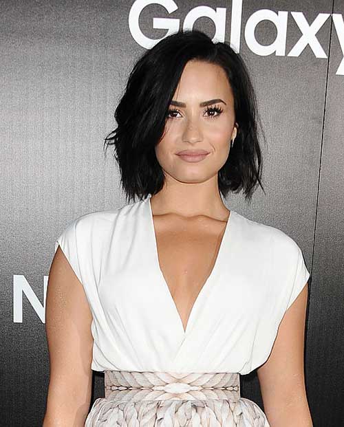Dark Colored Thick Style for Short Hair Women