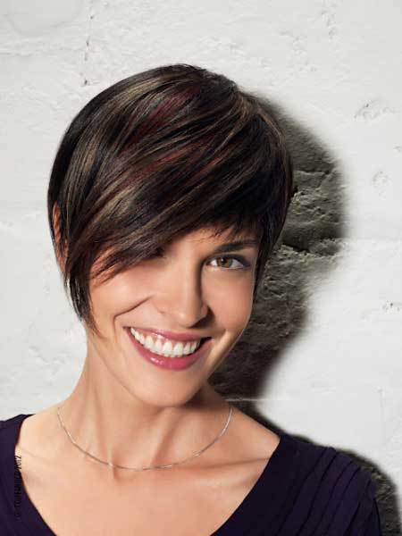 Dark Red and Blonde Short Hair