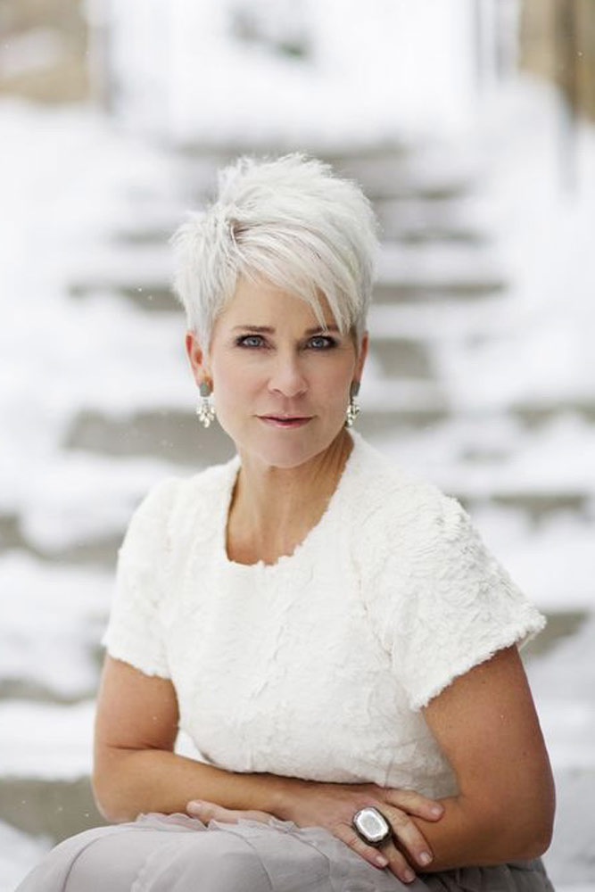 Edgy Grey Short Hair