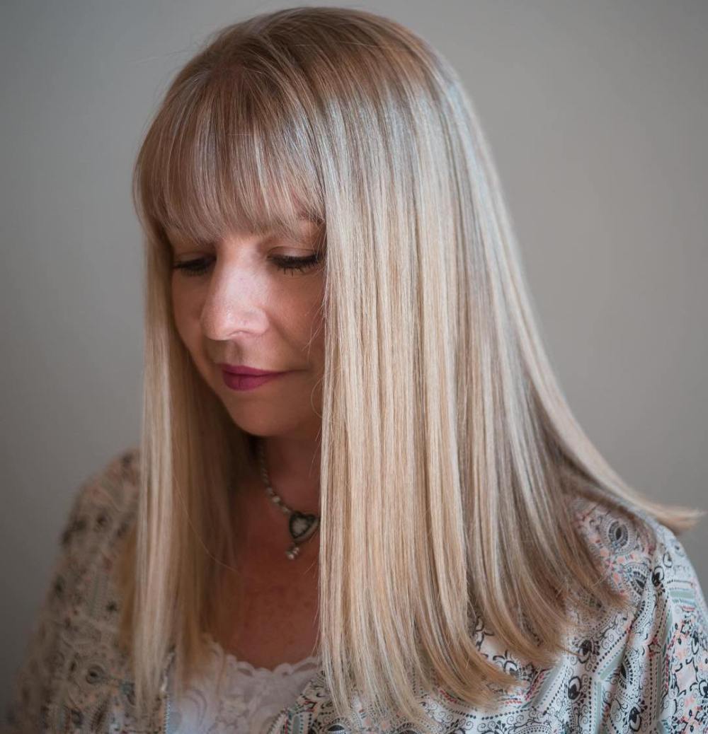 Long Straight Blonde Hair
