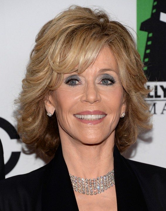 Medium Layered Blonde Hairstyle