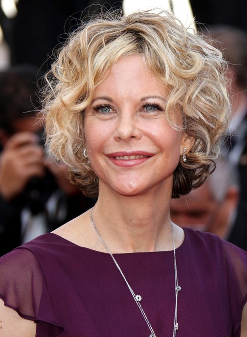Messy Curly Blonde Short Hair