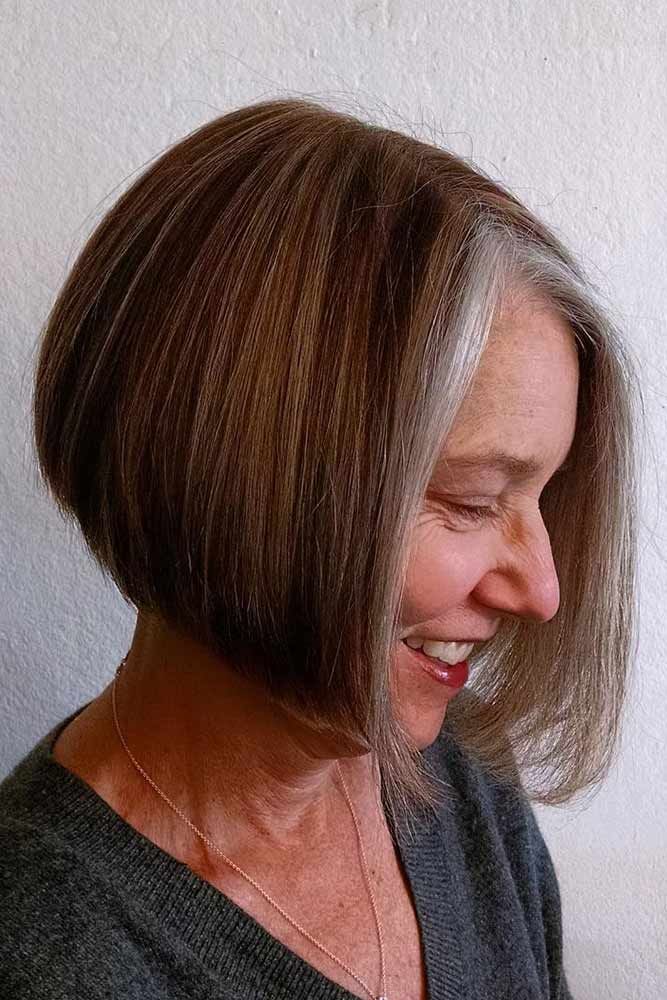Middle Parted Straight Bob