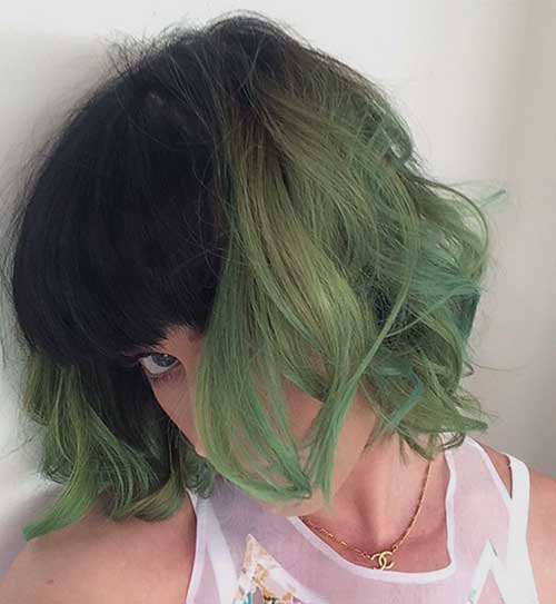 Pastel Short Hair Colour Idea