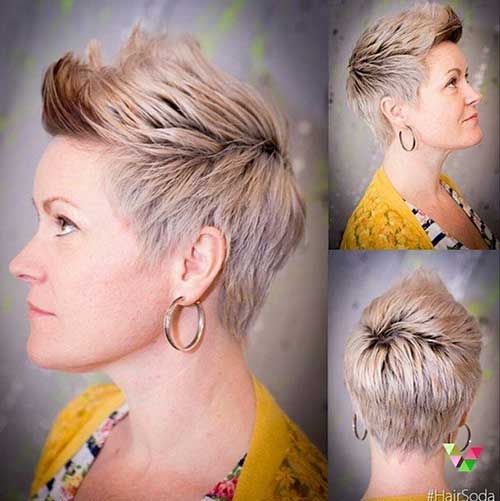 Pixie Platinum Blonde Hairstyle