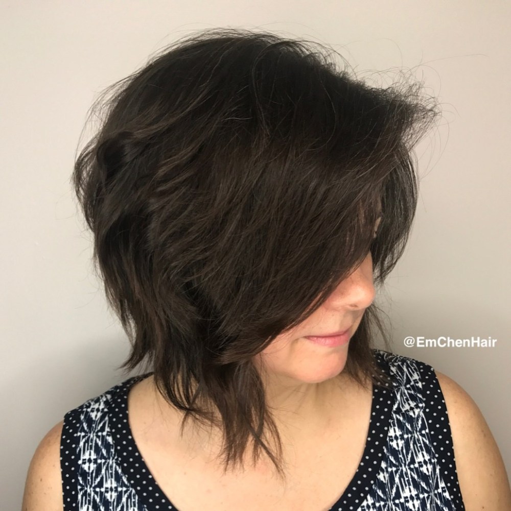 Razored Wavy Bob