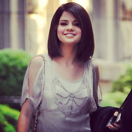 Short Bob Haircut with Long Bangs