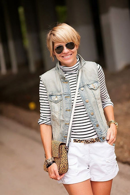 Short Bob Trim with Side Swept Bangs