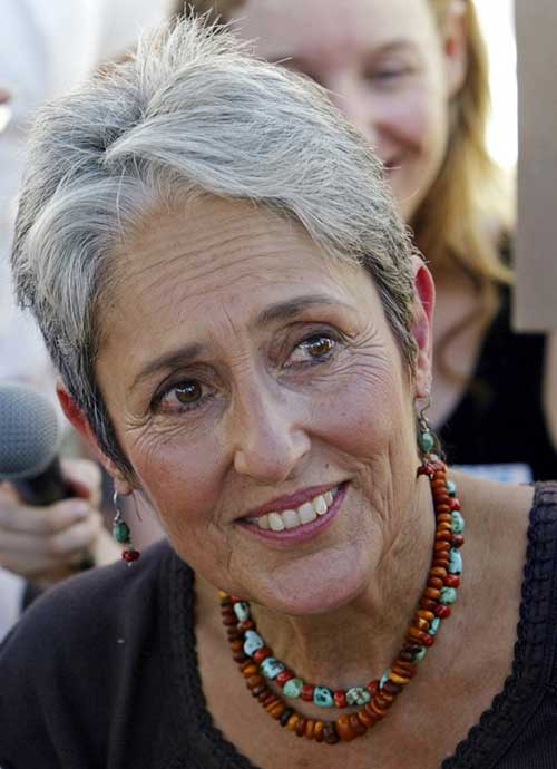 Short Boyish Hairstyle for Older Women