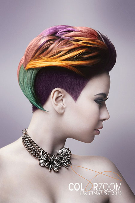 Short Gorgeous Colorful Hair
