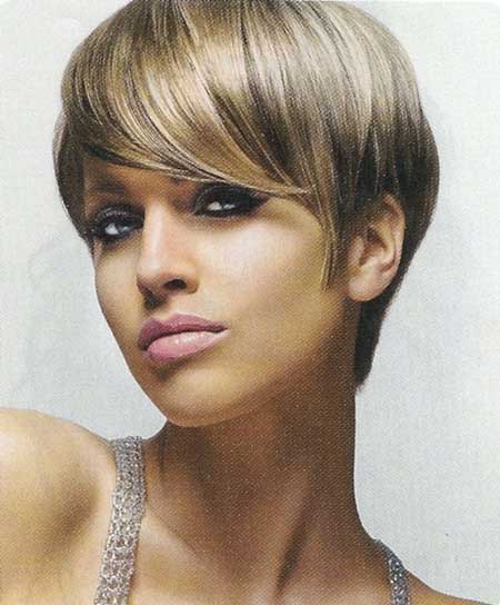 Short Light Brown Pixie