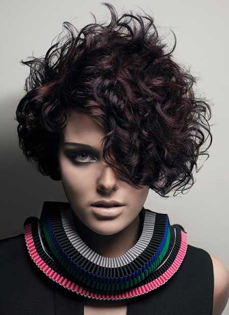 Short Messy Curly Haircut