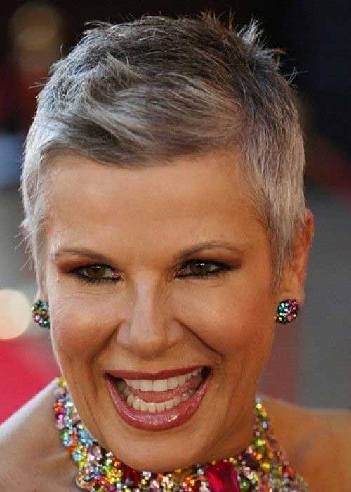 Super Short Side Swept Hairstyle for Women