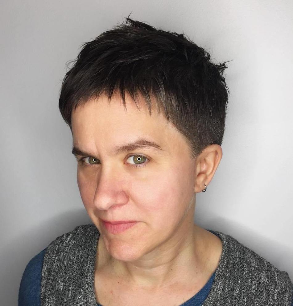 Ultra Short Pixie with Baby Bangs