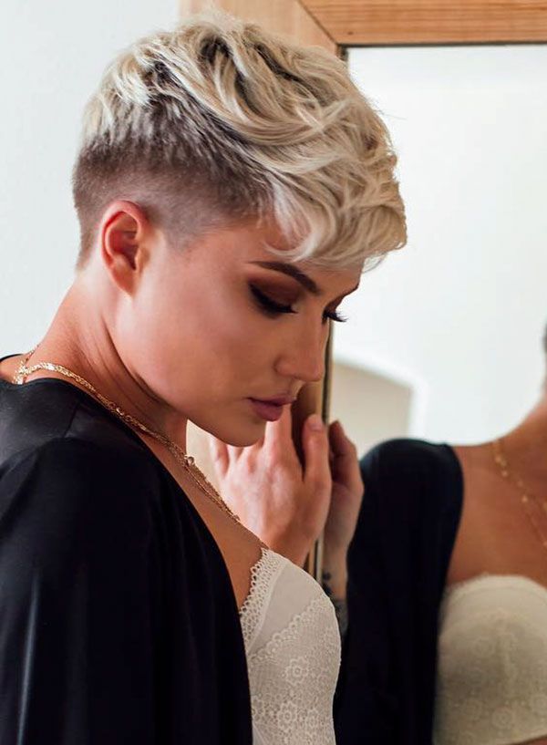 Wavy Hair with an Undercut