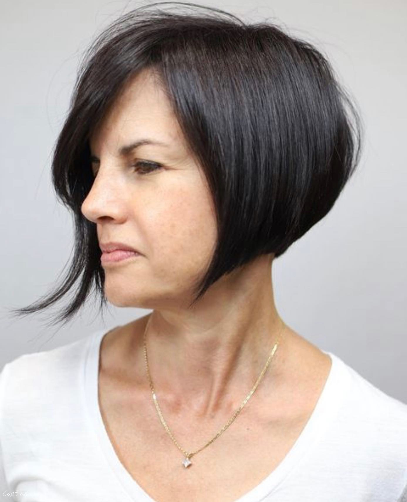 A line Bob Hair Look