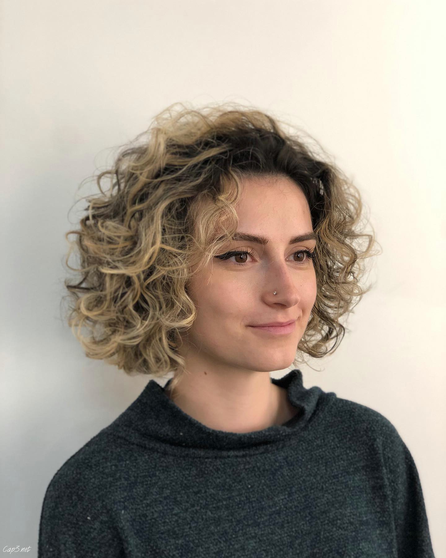 Blonde Curly Hair