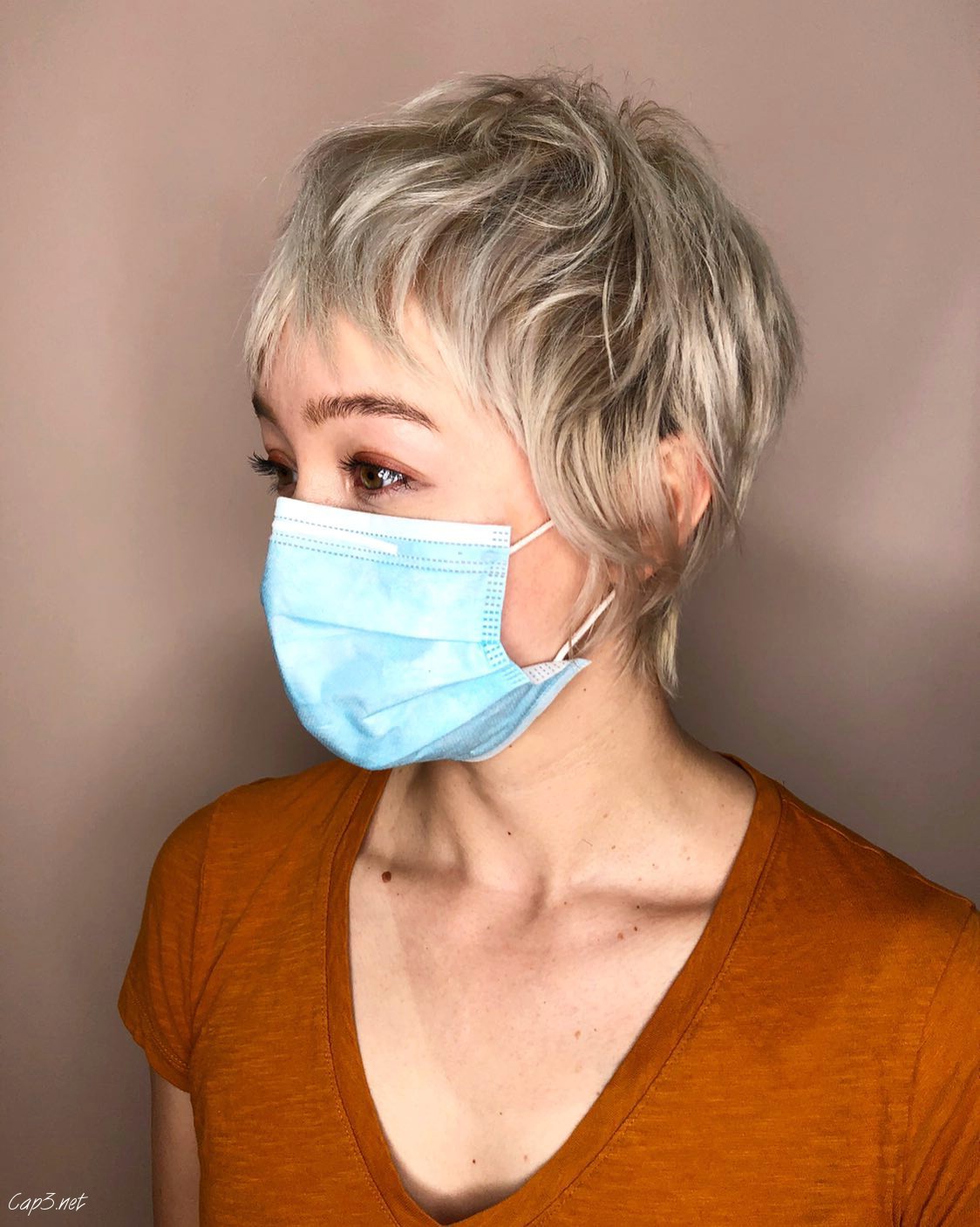Blonde Short Pixie Haircut
