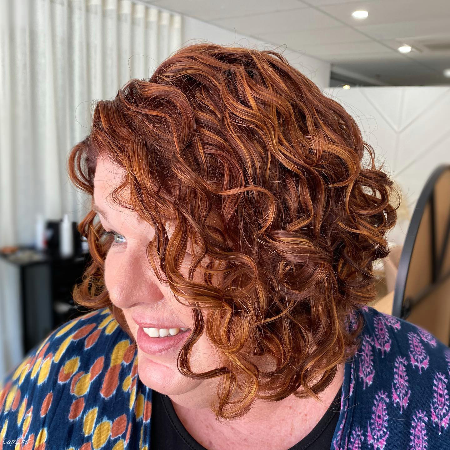 Bright Red Hairstyle Look