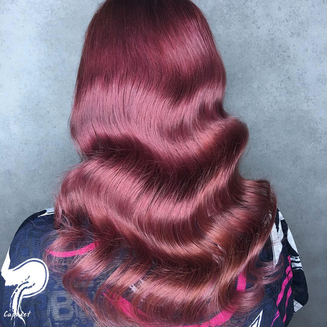Gorgeous Purple Finger Waves
