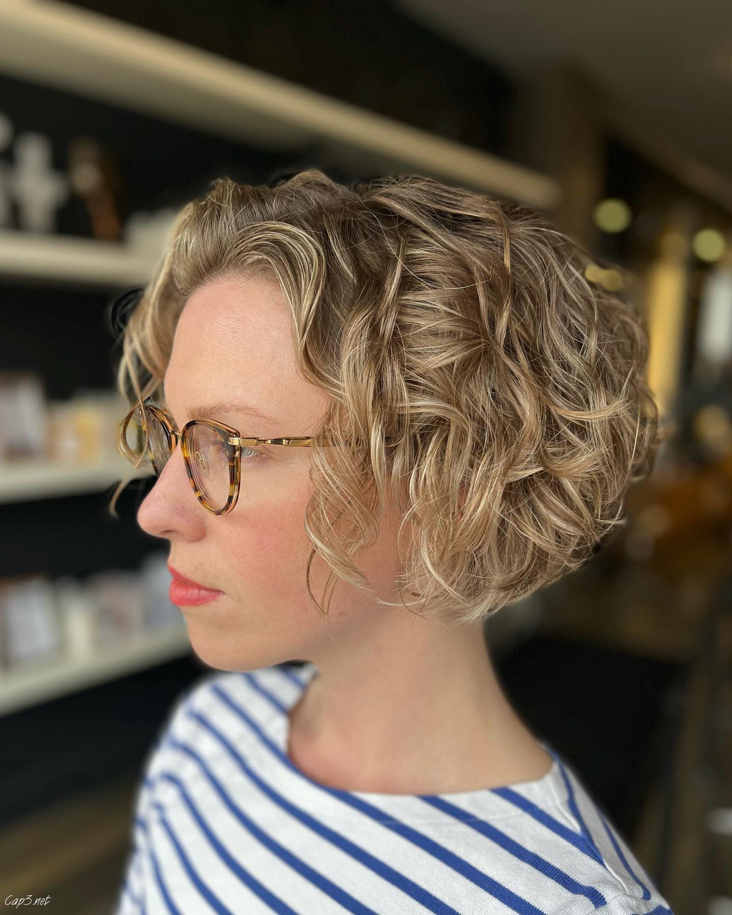 Light Blonde Layered Bob