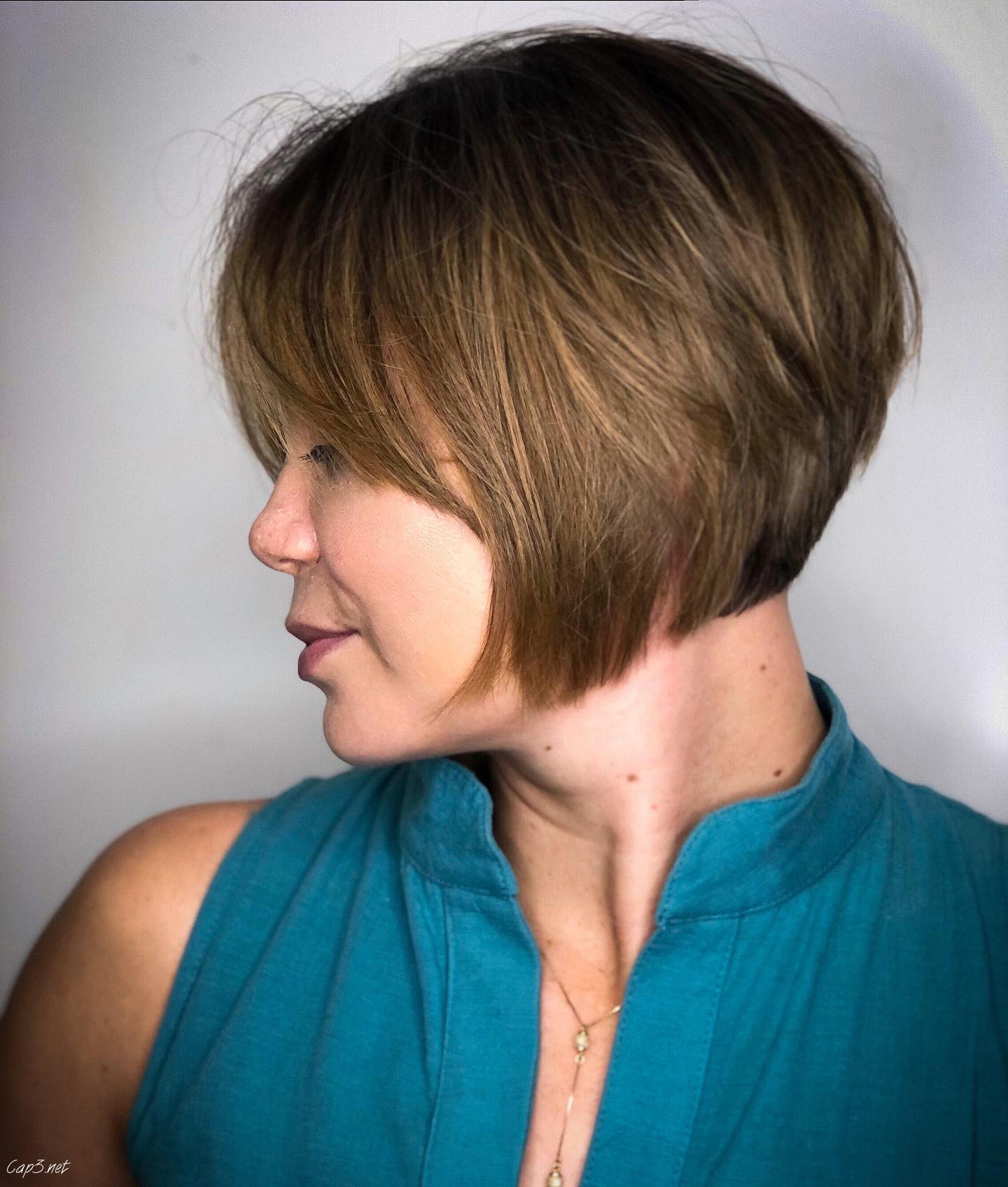 Light Brown Pixie Cut