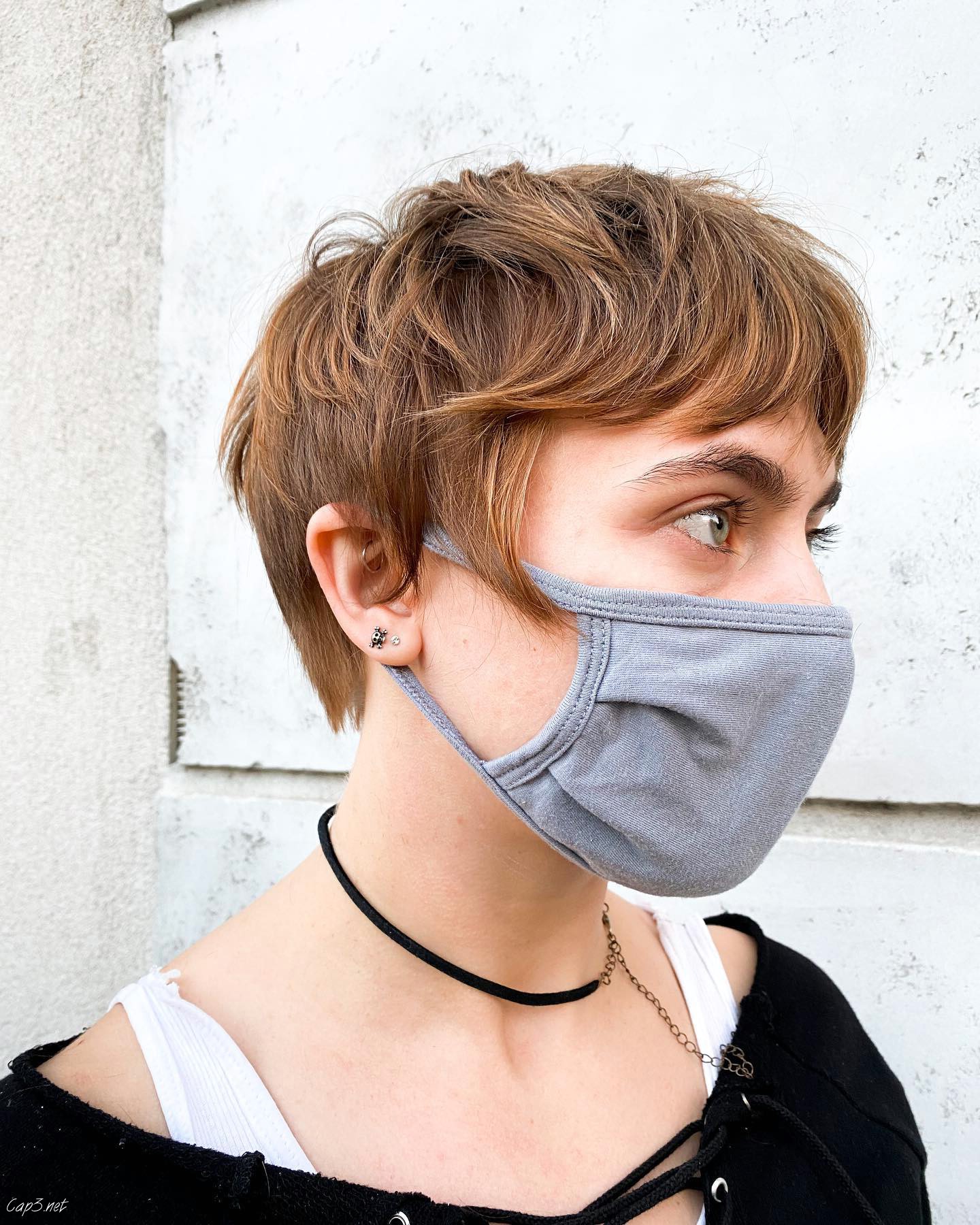 Messy Brown Pixie