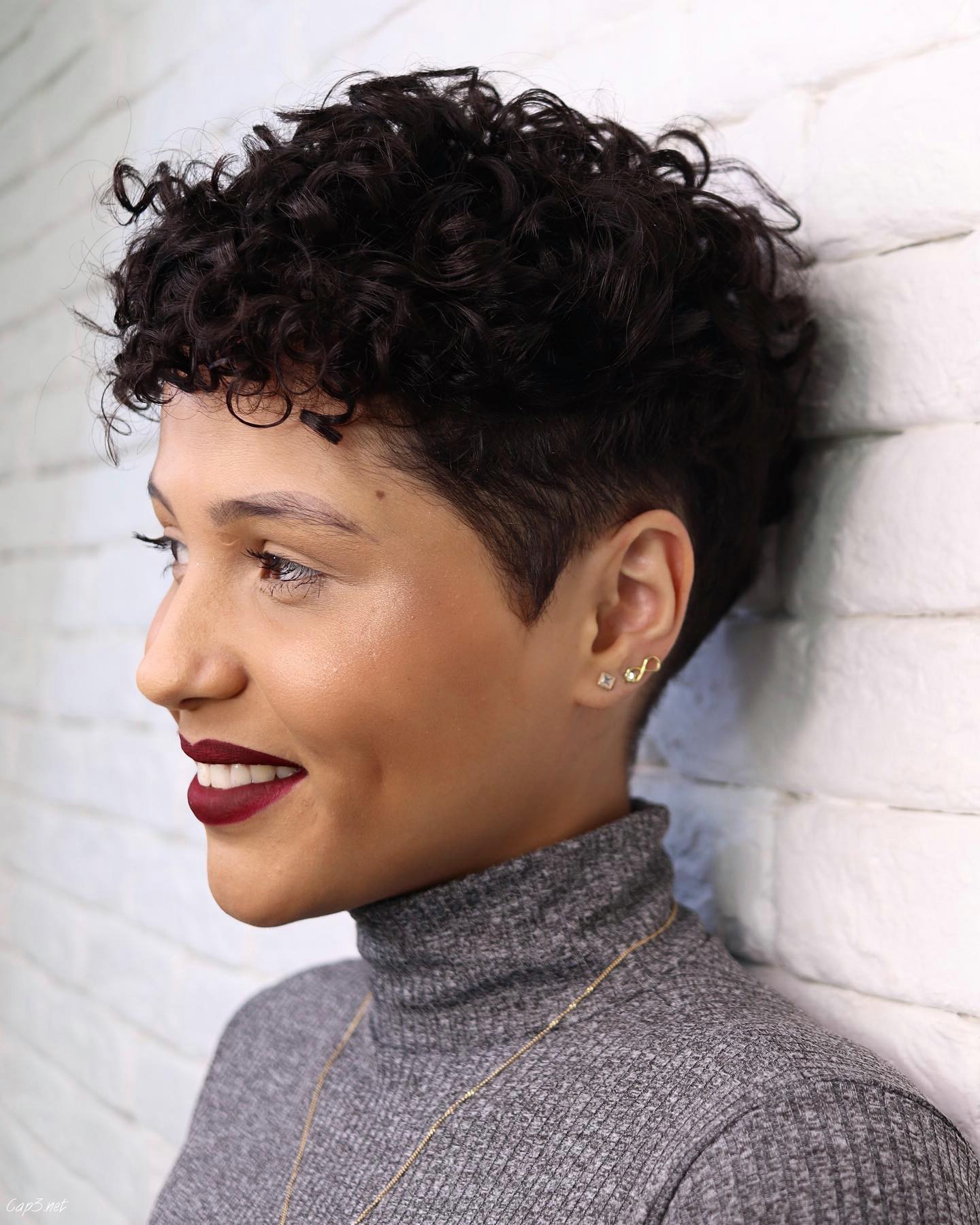 Messy Curly Pixie