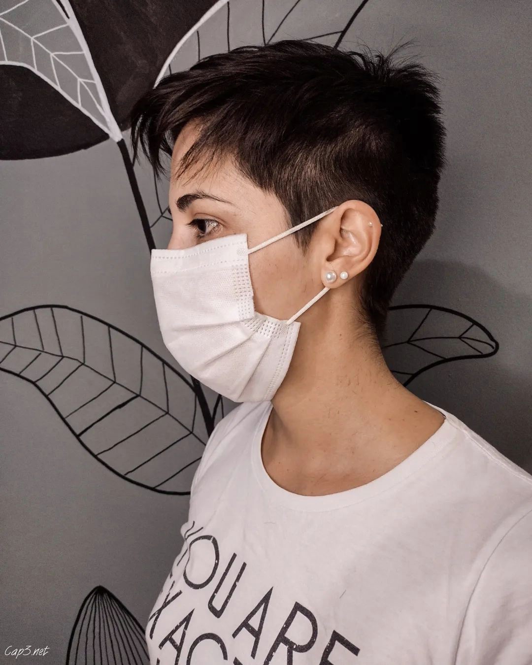 Natural Bown Pixie Hair