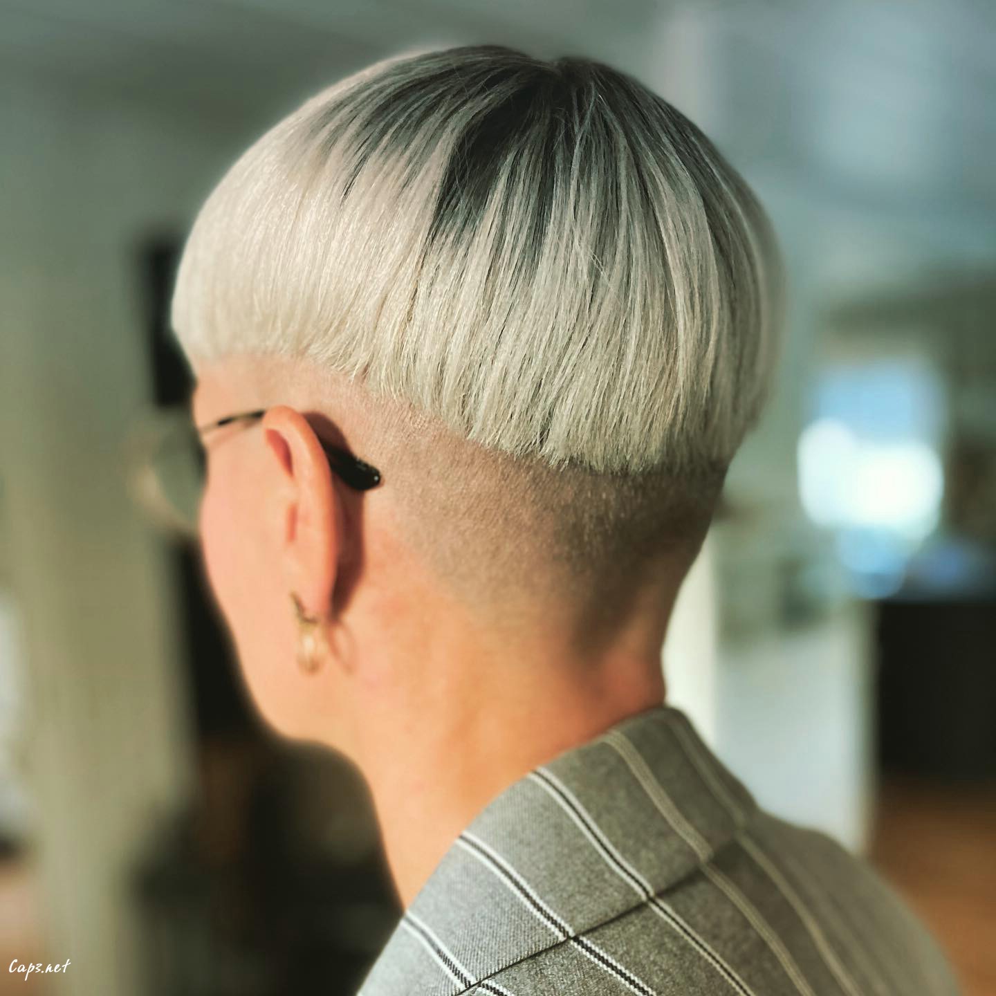 Blonde Bowl Edgy Undercut