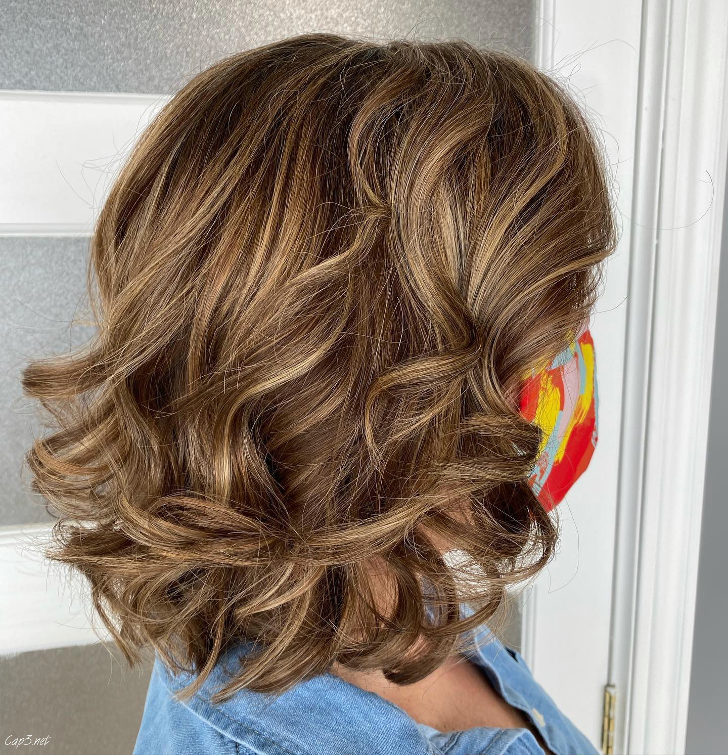 Blonde Hair Layered Bob