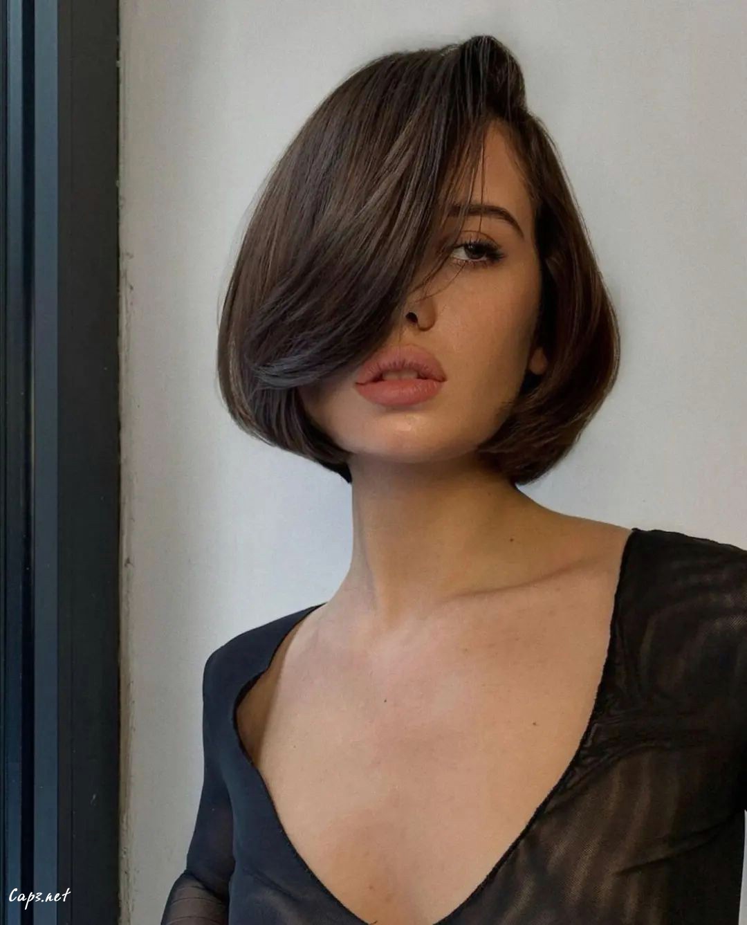 Bob Cut With Long Bangs