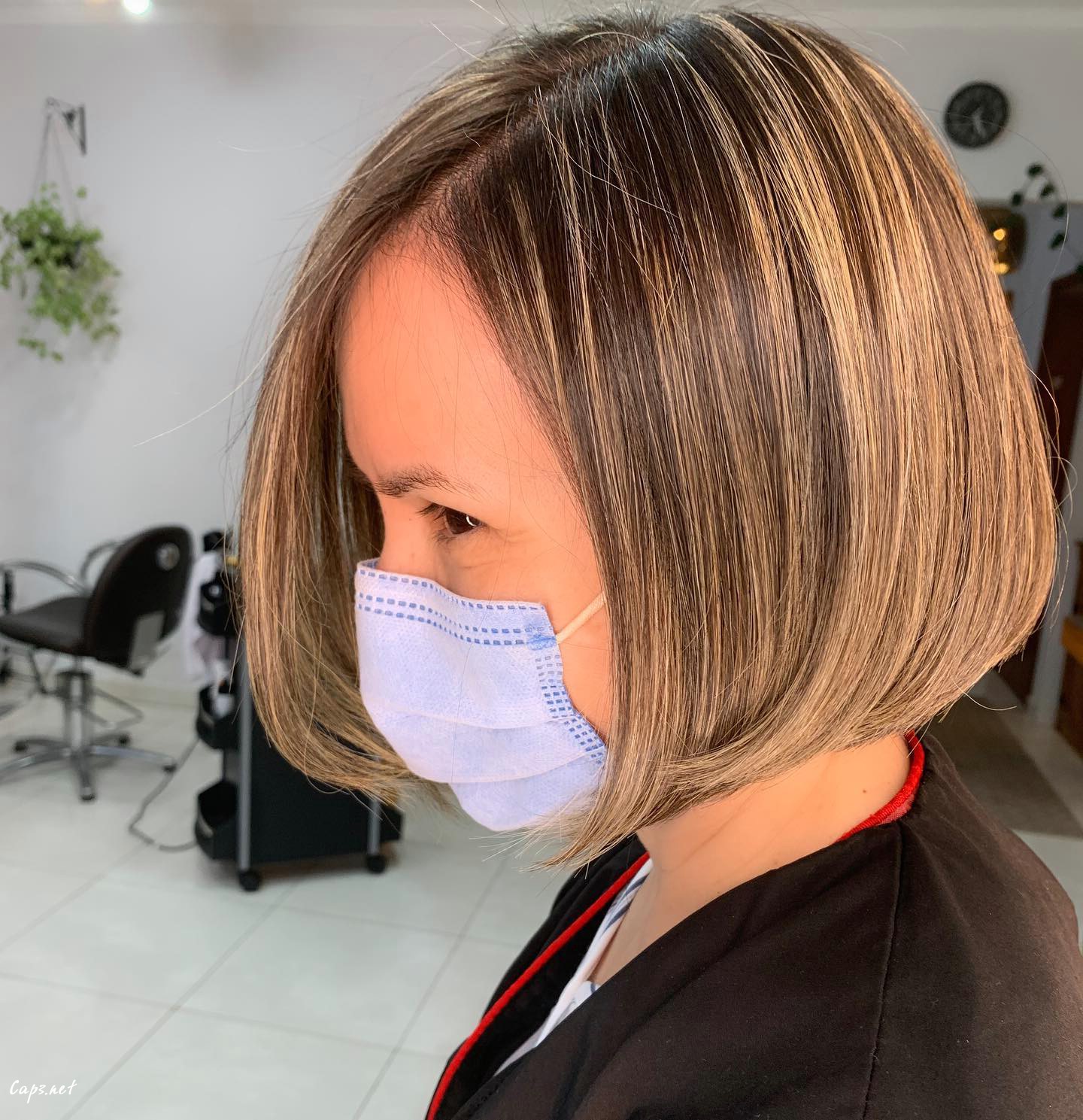 Bob Haircut With Highlights
