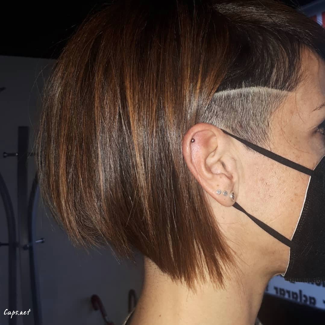Brown Bob With Undercut