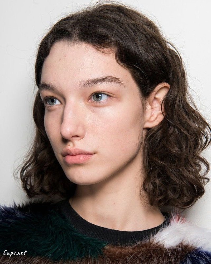 Brown Messy Bob Haircut