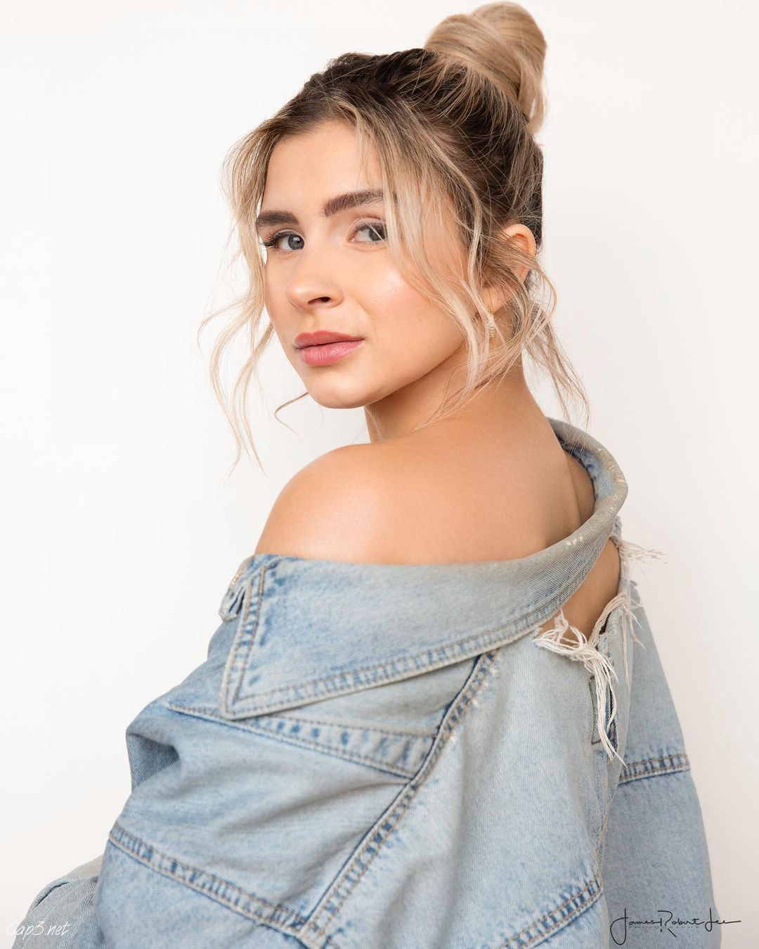 Brown Ombre Messy Bun