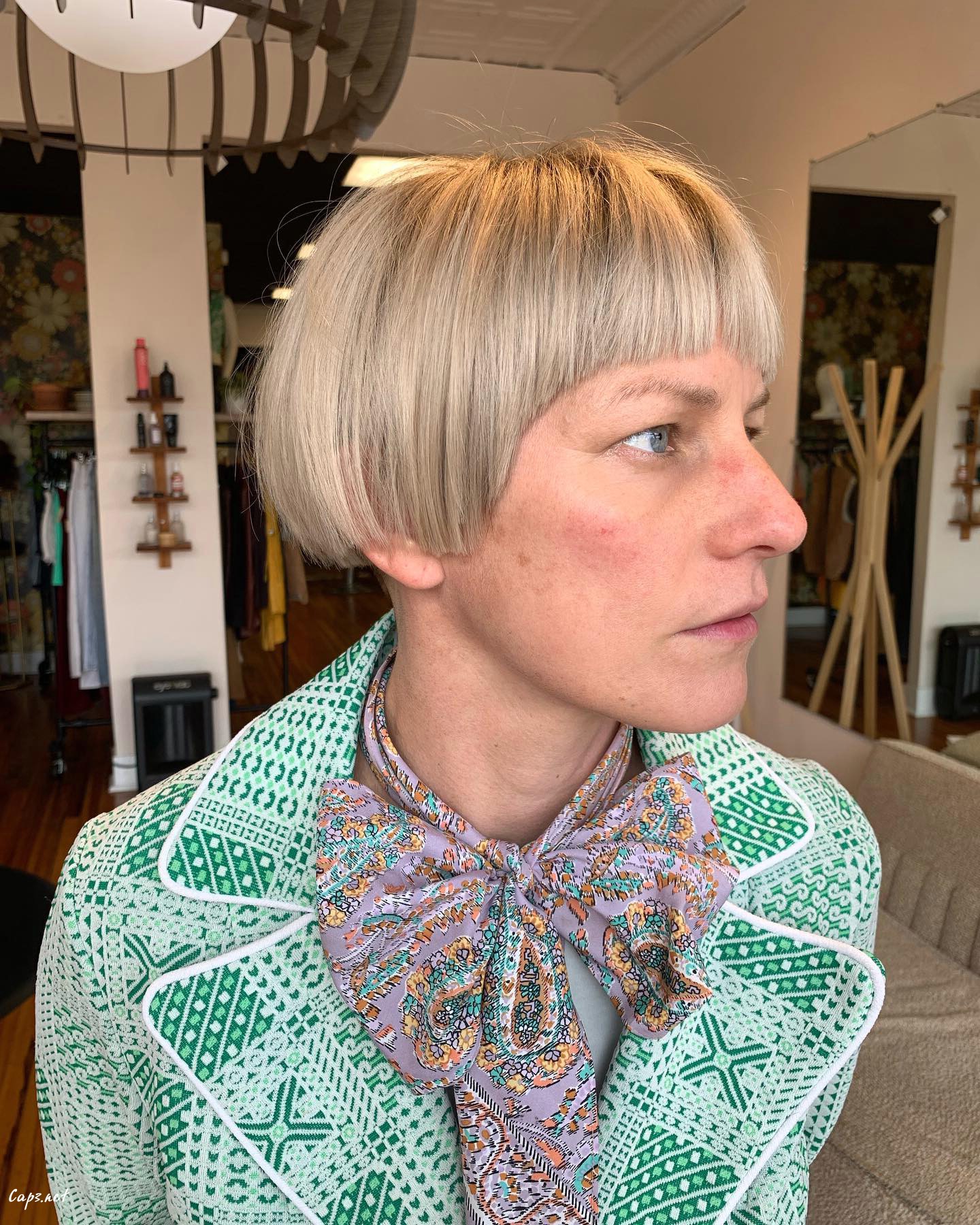 Chopped Bob With Bangs