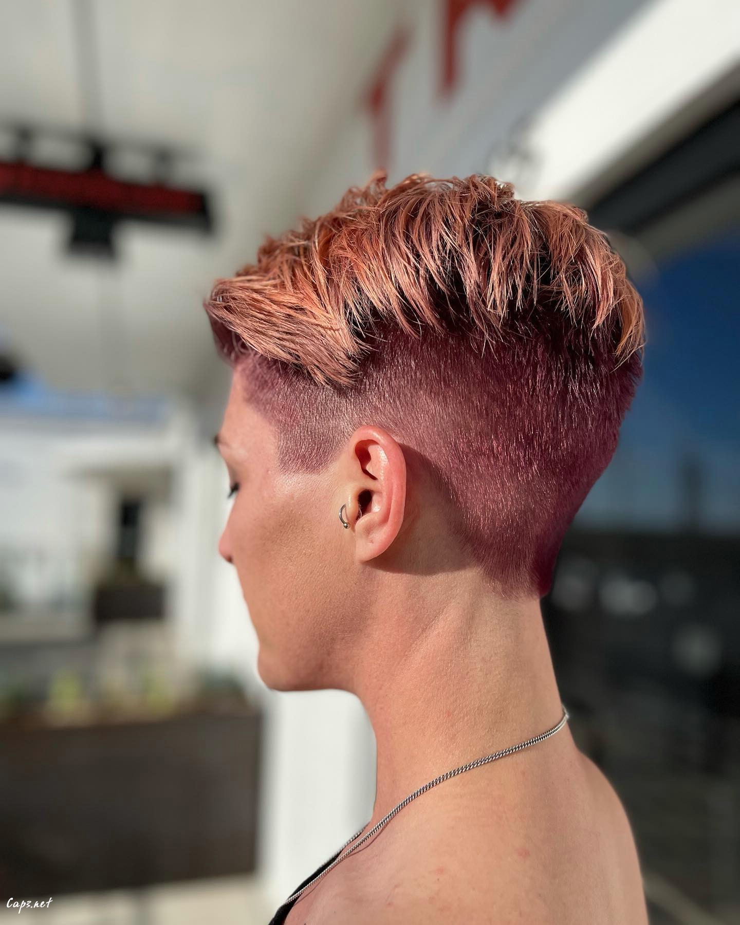 Coral Edgy Undercut