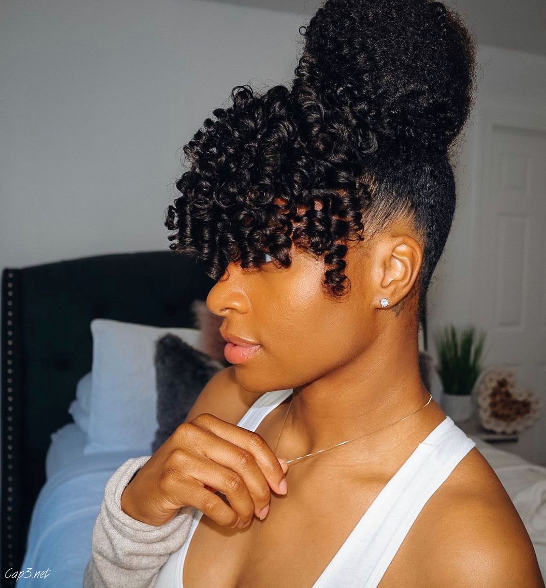Curly Messy Bun Voluminous Look
