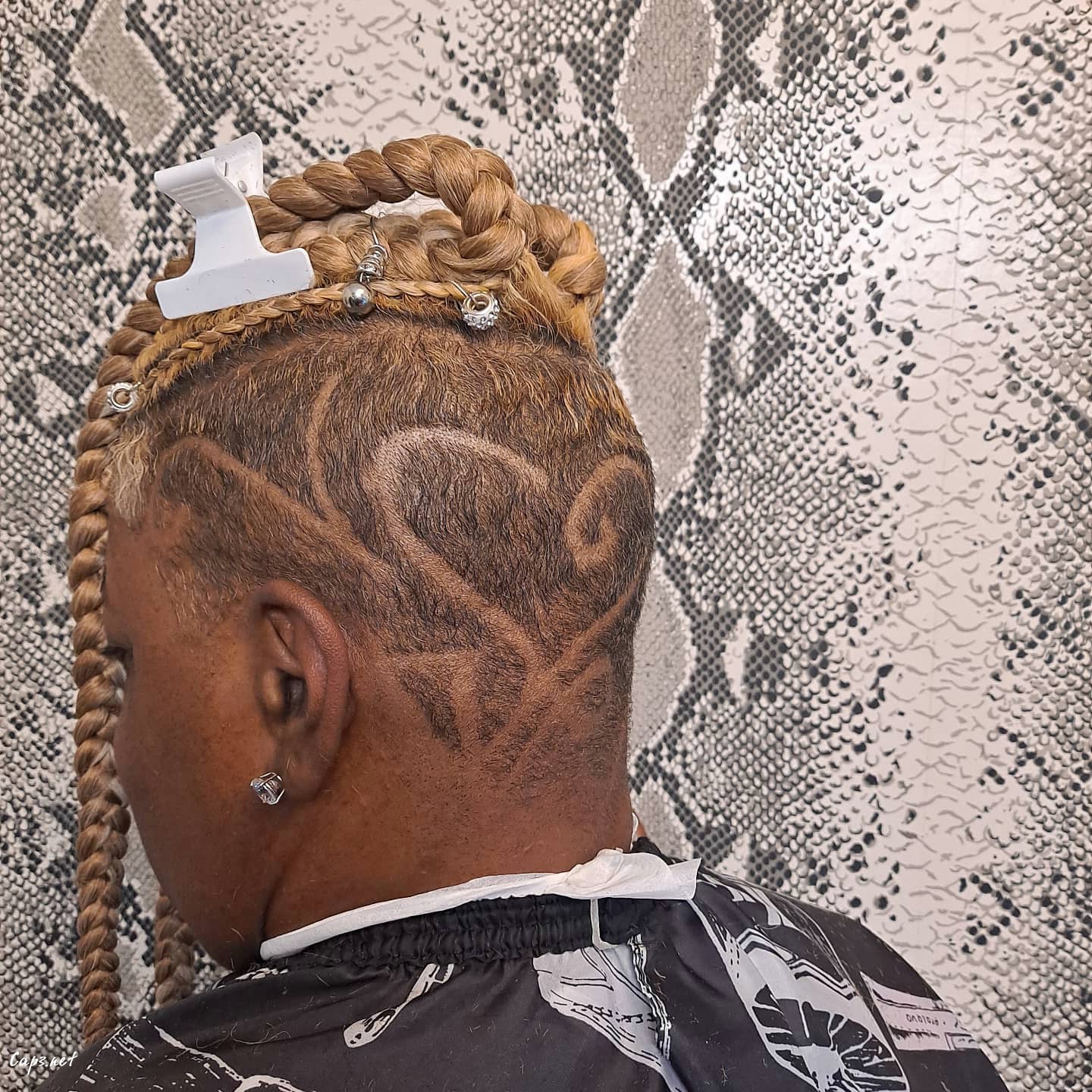 Detailed Edgy Blonde Braids
