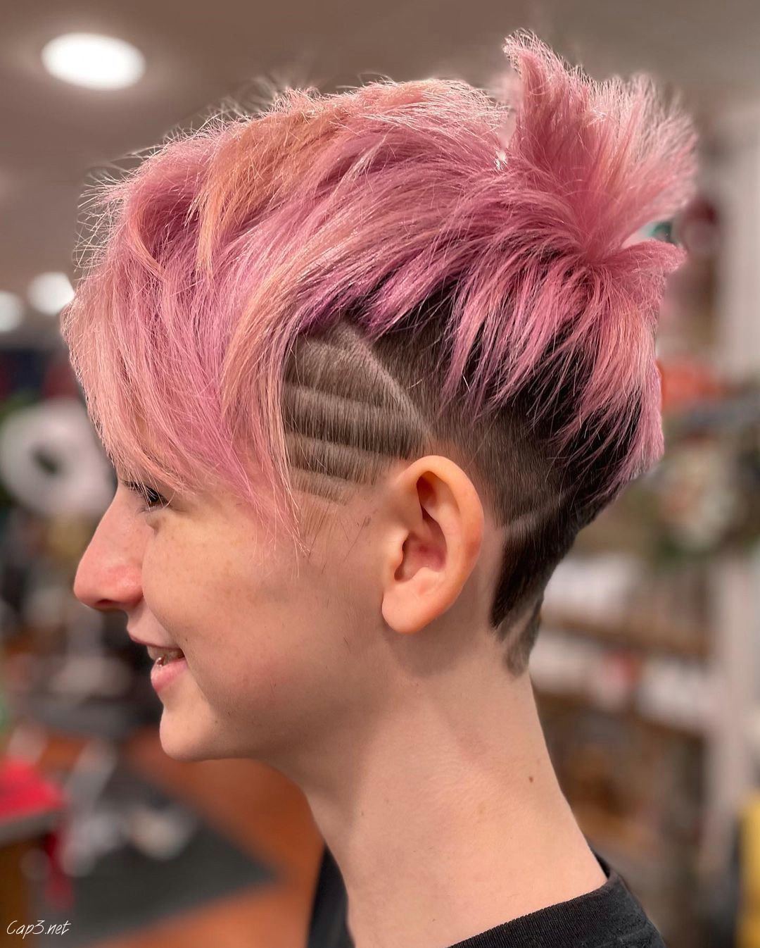 Hot Pink Hairstyle